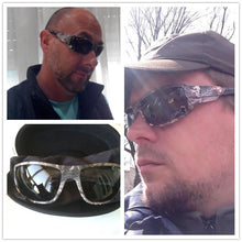 Camo frame polarized sunglasses. Goggle men's. UV400.