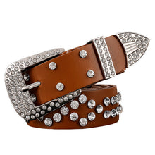 Genuine leather women belt. Rhinestone. It's for you...BUY IT NOW!