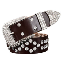 Genuine leather women belt. Rhinestone. It's for you...BUY IT NOW!