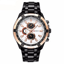 Man's watch quartz full stainless steel, casual, military, for gentleman