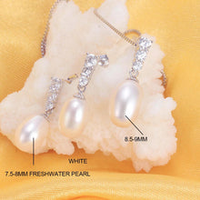 Your elegant styling, women's natural freshwater pearl jewelry set with 925 sterling silver.